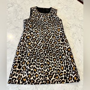 Jcrew leopard print dress size 12